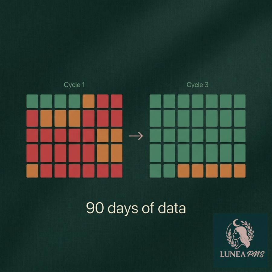 Rage heatmap — Cycle 1 vs Cycle 3 showing measurable change over 90 days